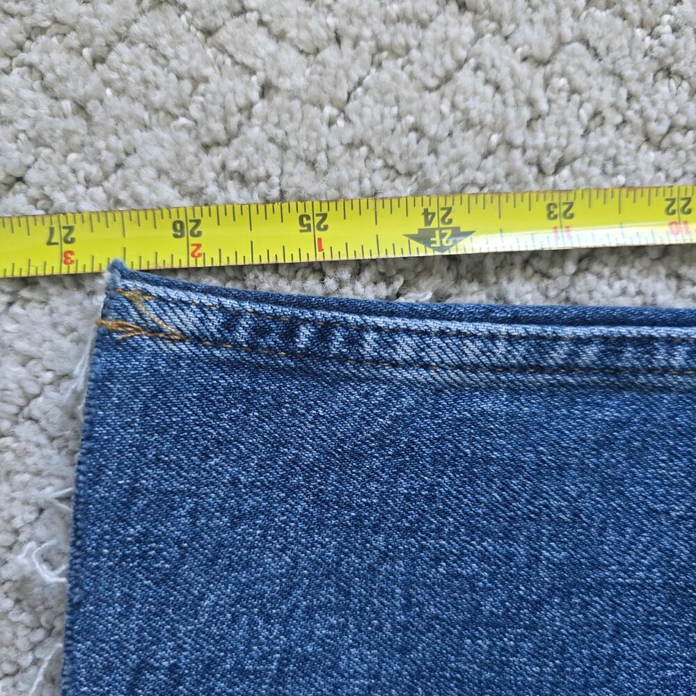 RE/DONE 70s Ultra High Rise Stove Pipe Jeans Size 31 Vintage Indigo Stretch - Picture 12 of 12